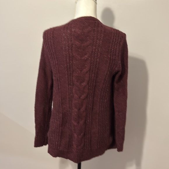 Aberctombie & Fitch, cowl neck wool cardigan an with pockets - Picture 5 of 7